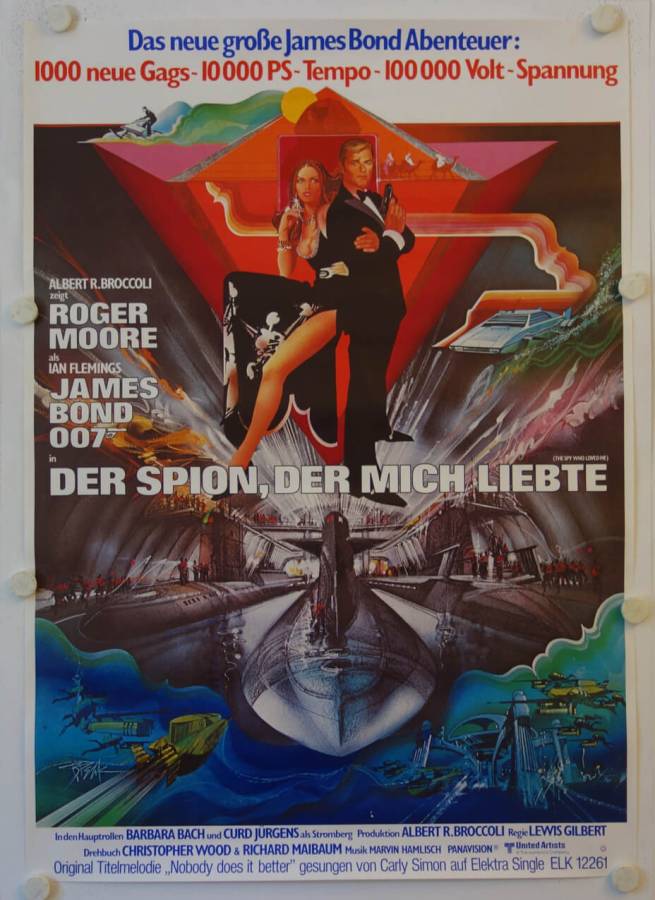 The Spy who loved me original release german double panel movie poster